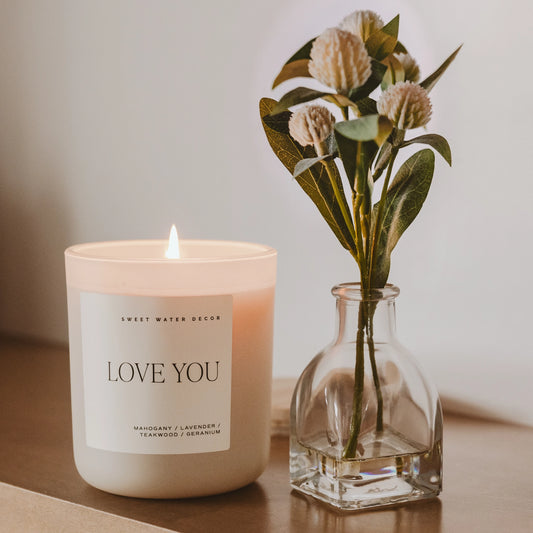 "Love You" Soy Candle - Sweet Water Decor